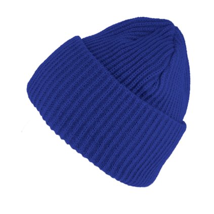 Objemná pletená zimní čepice - Fiebig Royal Blue