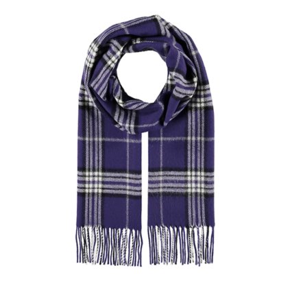 Kostkovaná šála od Fiebig Purple