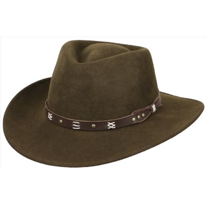 Australský hnědý klobouk vlněný - EMERALD