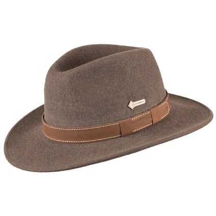 Australský hnědý klobouk vlněný - PAXTON