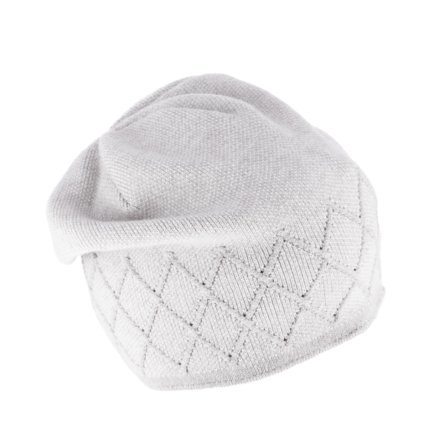 Světle šedá viskózová čepice Fiebig