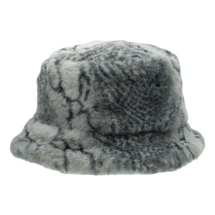 Luxusní chlupatý šedý bucket hat Amber - Mayser
