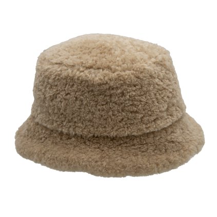 Mayser Ella – dámský béžový kožíškový zimní bucket hat