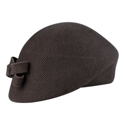 Dámská plstěná lodička Fiebig hnědá se vzorem