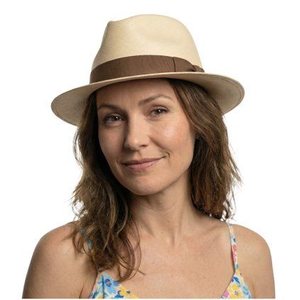 Luxusní panamský klobouk - Panama CLASSIC BEIGE
