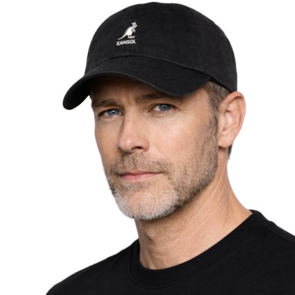Bavlněná kšiltovka Kangol Washed Baseball Black
