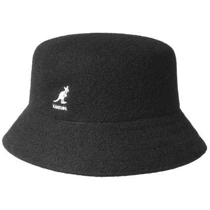 Vlněný bucket klobouk Kangol Wool černý