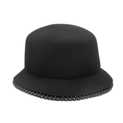 Dámský nemačkavý černý klobouk  - Susanne