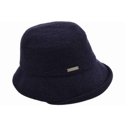 Dámský modrý měkký klobouk cloche - Bucket Hat