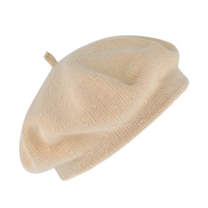 Bavlněný letní baret dámský - Flora -  Beige