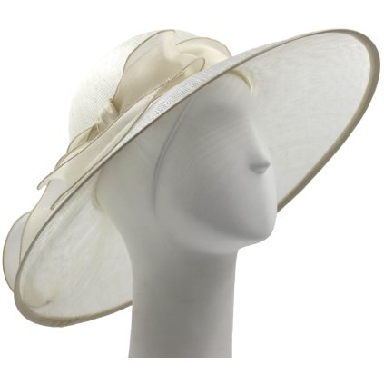Luxusní svatební klobouk Marone – ivory