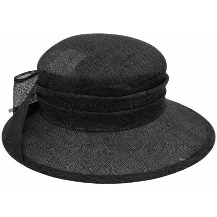 Elegantní černý klobouk s mašlí od Loevenich