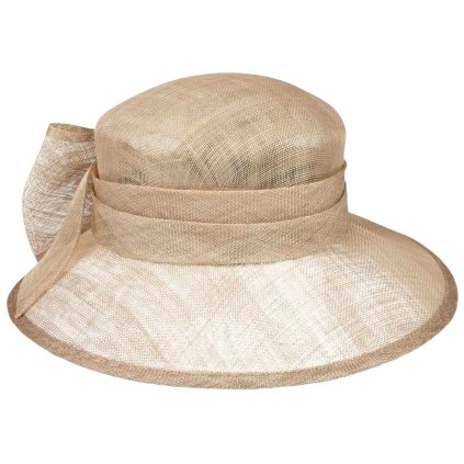 Elegantní béžový klobouk Loevenich s mašlí