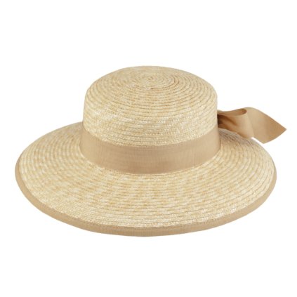 Letní dámský klobouk - cloche s mašlí