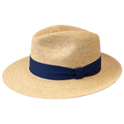Slaměný klobouk s modrou stuhou - Bogart Azul Extrafino