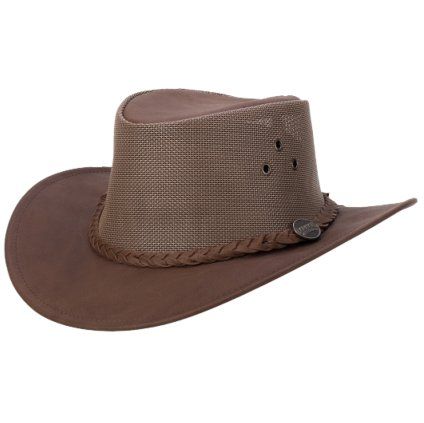 Kožený klobouk Barmah Bushie Kangaroo Cooler