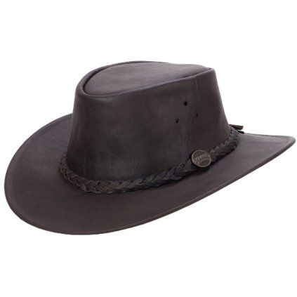 Australský klobouk kožený hnědý - BUSHIE KANGAROO