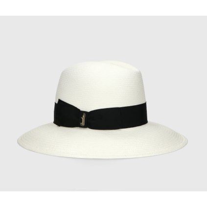 Klobouk Claudette s černou stuhou- Borsalino - limitovaná kolekce