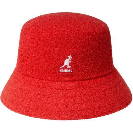 Klobouk letní červený Kangol Bermuda Bucket