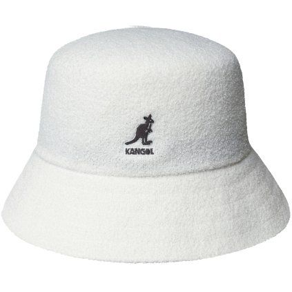 Bílý letní klobouk - Bucket hat Kangol Bermuda White