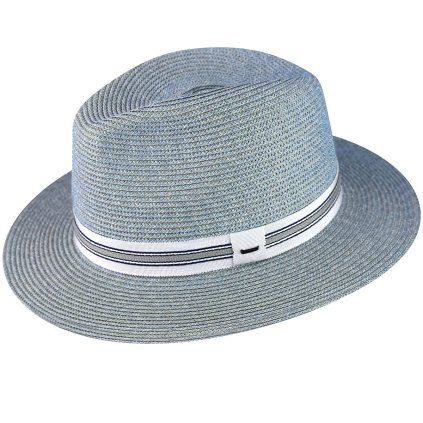 Letní fedora klobouk - Bailey Hester LBlue