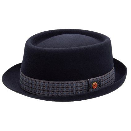 Plstěný klobouk porkpie - Mayser - modrý klobouk Gareth