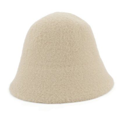 Zimní bucket hat béžový - nemačkavý klobouk