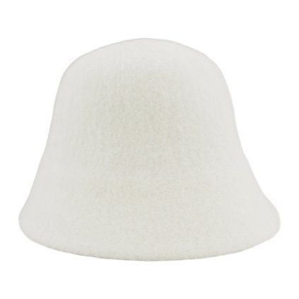 Zimní bucket hat bílý - nemačkavý klobouk