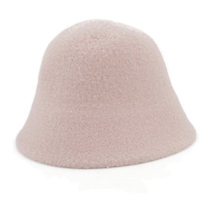 Zimní bucket hat růžový - nemačkavý klobouk