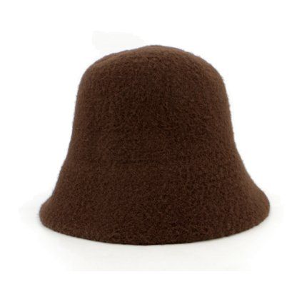 Zimní bucket hat hnědý - nemačkavý klobouk