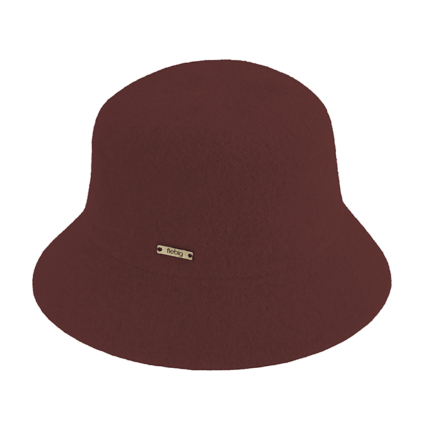Zimní bucket hat bordo - nemačkavý klobouk