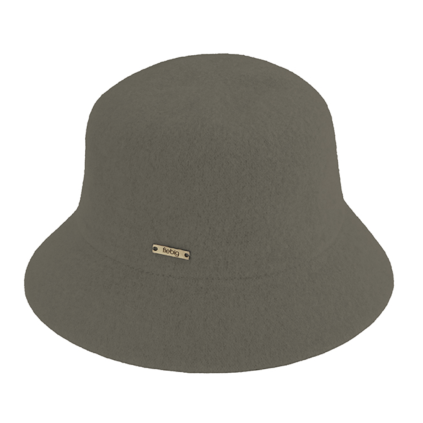 Zimní bucket hat Taupe - nemačkavý klobouk