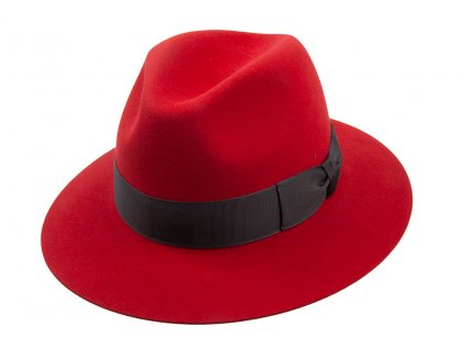 Červený plstěný unisex klobouk TONAK 11775/14