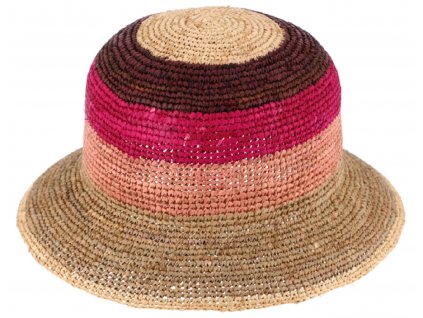 Dámský letní slaměný klobouk Cloche