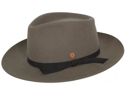Hnědý klobouk Fedora - Mayser Ari Marble