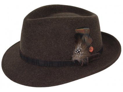Cestovní nemačkavý voděodolný hnědý klobouk Mayser - Maleo Mayser