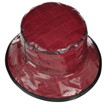 Dámský nepromokavý klobouk - červený - Bucket Hat
