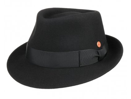 Klasický černý  klobouk Mayser -Troy Mayser