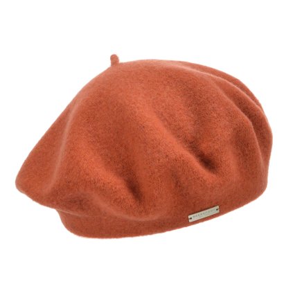 Baret dámský terakotový - Flora - 0032