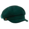 8-dílna zelená dámská bekovka od Mayser - Coco Newsboy Cap - ušní klapky