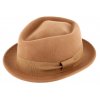 Trilby klobouk vlněný Fiebig  - béžový s béžovou stuhou - Diamond Woolfelt