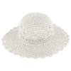 Dámský bílý letní klobouk Cloche - nemačkavý letní klobouk s větší tvarovatelnou krempou