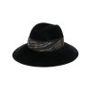 Zebra Claudette - černý dámský klobouk Borsalino