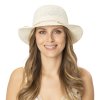 Luxusní dámský letní panamský nemačkavý klobouk s širší krempou a kulatou korunou - Brigitte - Mayser