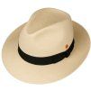 Luxusní  panamák s černou stuhou - klobouk Fedora - Mayser William