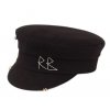 Kapitánka Ruslan Baginskiy - Ruslan Baginskiy Piercing Black Cotton Baker Boy Cap