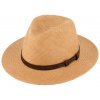 Letní slaměný klobouk Fedora - ručně pletený -  Ekvádorská panama