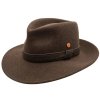 Cestovní nemačkavý voděodolný hnědý klobouk Mayser -  Doren