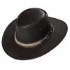 Kožený western klobouk - Stars and Stripes kožený klobouk