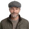 Vlněná tvídová bekovka 8-panel od CTH Ericson - Alan Harris Tweed Black